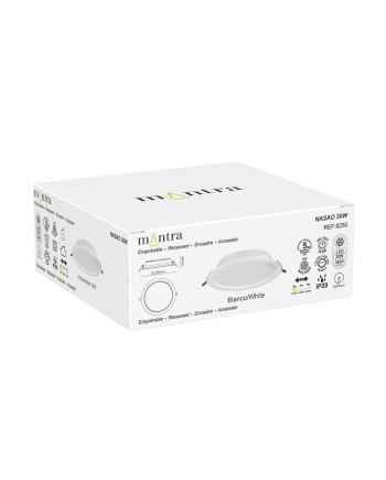 NASAO * EMPOTRABLE LED CCT 30W BLANCO